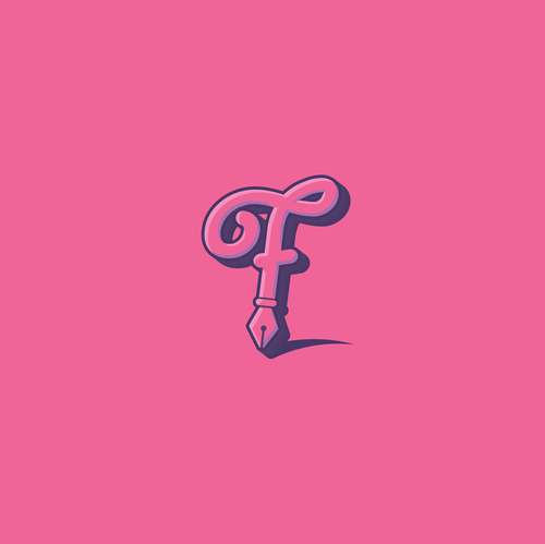 Shadow logo with the title 'Logo for a feminine writers' club'