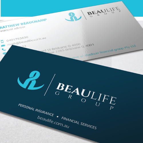 Iconic design with the title 'Logo for BeauLife Group'
