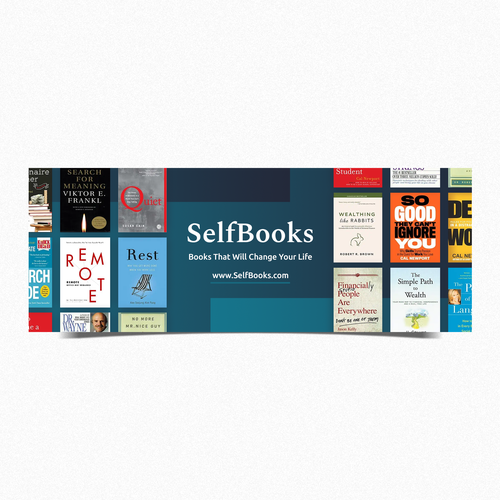 Inspiring design with the title 'Facebook Cover for a Modern Book Collection Brand'