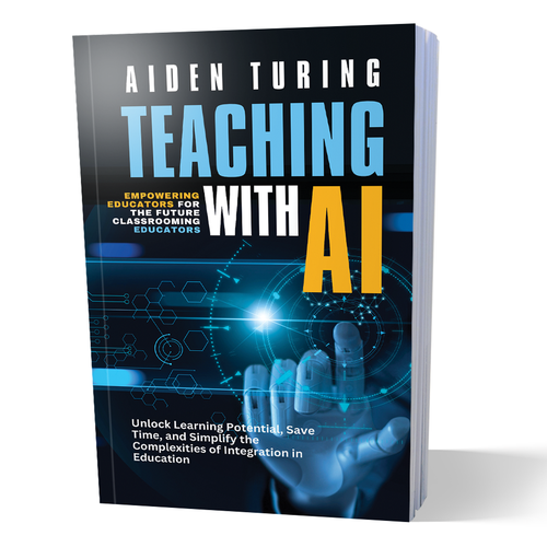 Technology book cover with the title 'Ai Book Cover Concept '