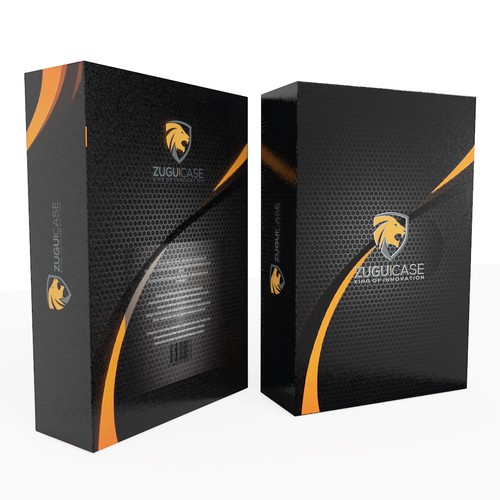 Technology packaging with the title 'Simple, clean iPad Case Packaging for ZUGU CASE'
