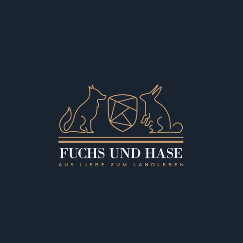 Coat of arms logo with the title 'Fuchs & Hase'