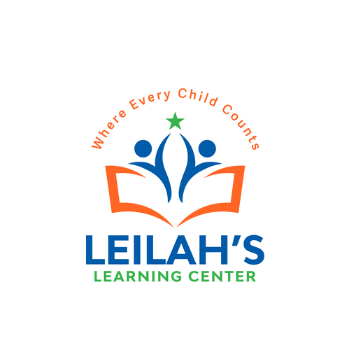 Learning center logo with the title 'Leilah's Learning Center'
