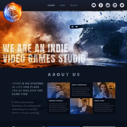 Design the landing page of a video game review website, Landing page  design contest