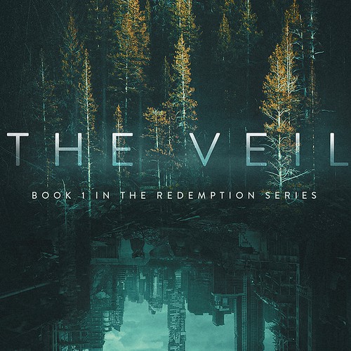 Science-fiction book cover with the title 'The Veil'
