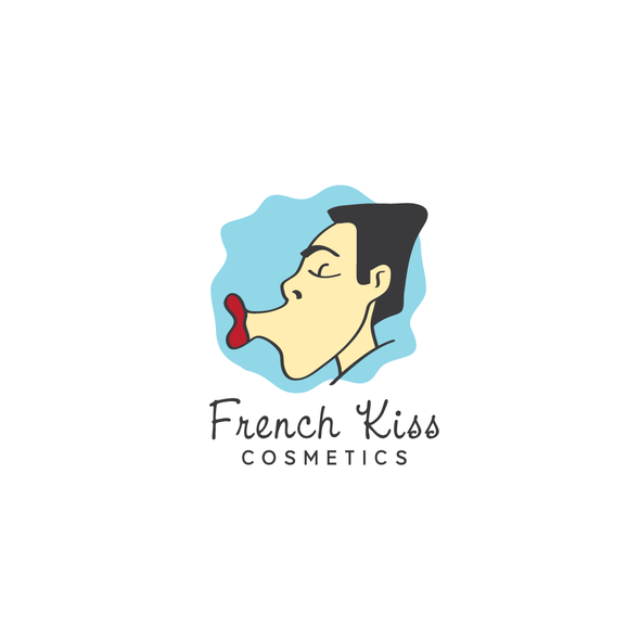 Kiss design with the title 'French Kiss'