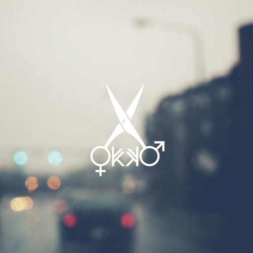 Hair salon design with the title 'Logo concept for Hair and Beauty salon'