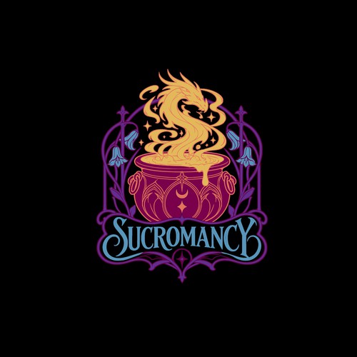Decorative logo with the title 'Logo For Sucromancy'