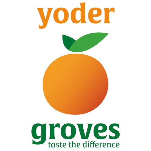 Orange illustration with the title 'Orange farming'