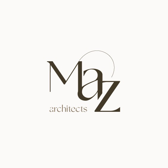 Delicate logo with the title 'Feminine architect'