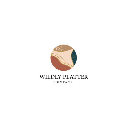 Catering logo with the title 'WILDLY PLATTER'