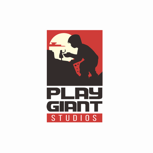 Giant logo with the title 'Cinematic Logo of a gaming studios'