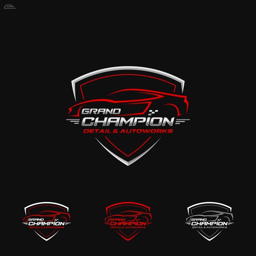 Detailing logo with the title 'Grand Champion Detail and Autoworks'