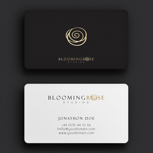 Rose brand with the title 'Blooming Rose Studios LOGO'