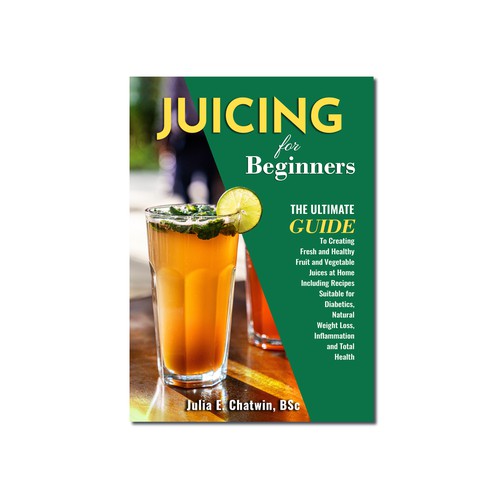 Recipe book cover with the title 'Book cover design'