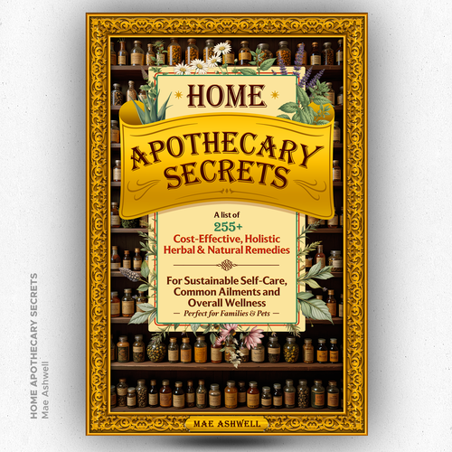 Nature book cover with the title 'Ebook for Home Apothecary Secrets'
