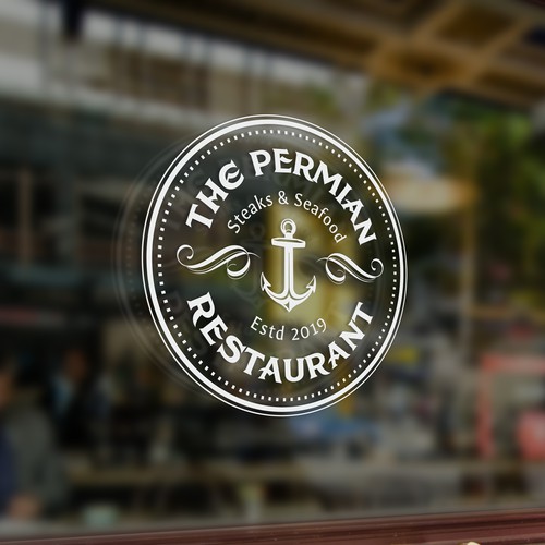 Grill design with the title 'Logo for seafood restaurant'