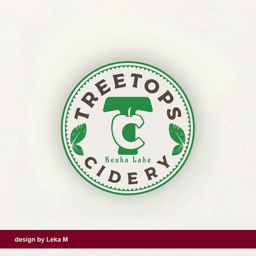 Apple logo with the title 'Treetops Cidery'