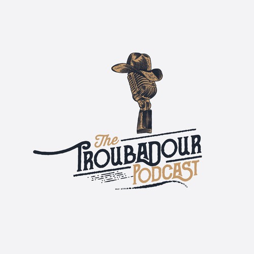Country logo with the title 'Troubadour'