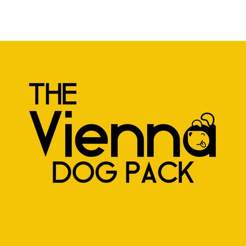 Puppy logo with the title 'Text Based Dog logo Contest Entry'