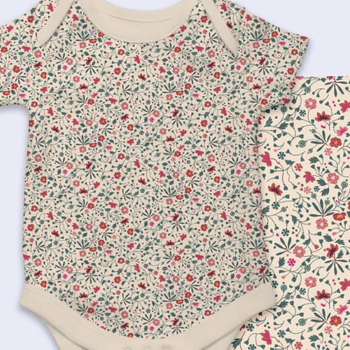 Boho chic design with the title 'Autumn baby print'