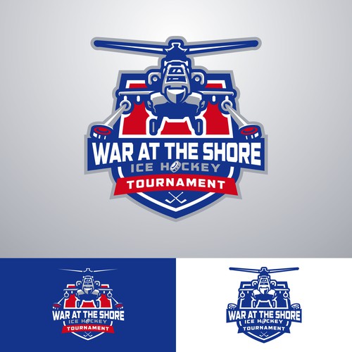 Championship logo with the title 'WAR AT THE SHORE'
