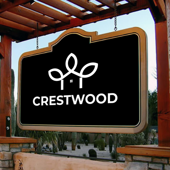 Rental logo with the title 'crestwood'
