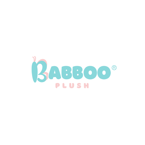 Plush design with the title 'Plush Stuffed animal logo'