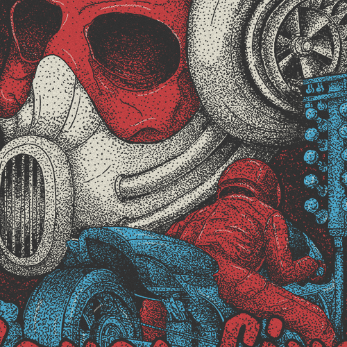 Automotive t-shirt with the title 'drag racing t-shirt illustration'