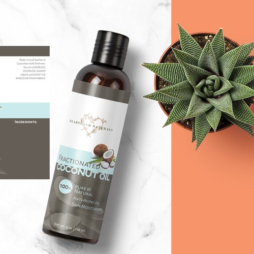 Skincare label with the title 'Skincare Label design'