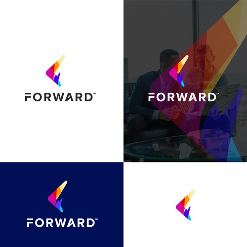 Forward logo with the title 'Modern Colorful Logo'