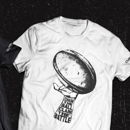 Motivational t-shirt with the title 'Bold Rugby T-shirt design'