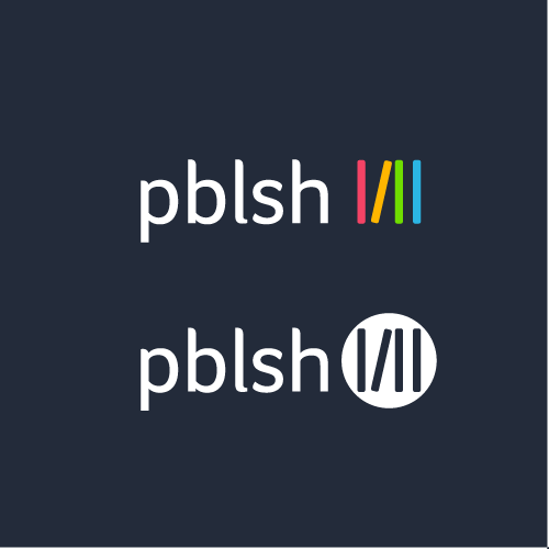 Publishing logo with the title 'Pblsh logo.'