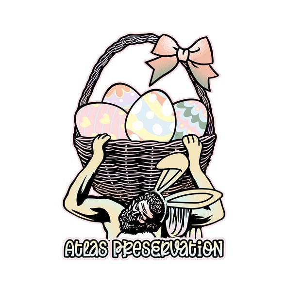 Easter design with the title 'Easter Atlas '