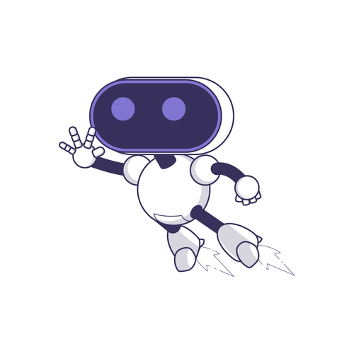 Robot illustration with the title 'Robot mascot for N2'