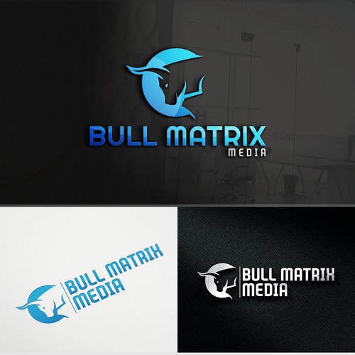 Bull brand with the title 'Brand Identity for Bull Matrix Media'