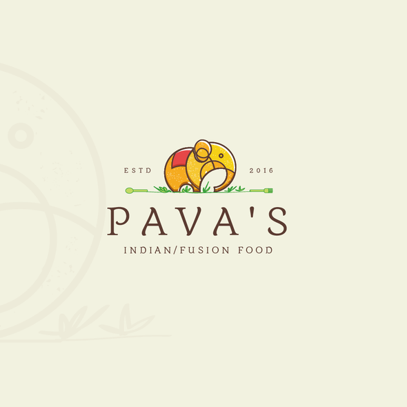 Indian brand with the title 'Pava's logo'