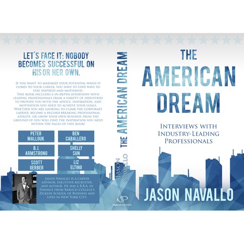 Interview design with the title 'The American Dream'