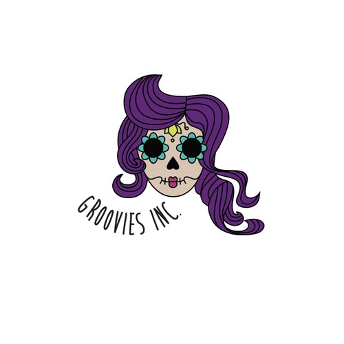 Dia de los Muertos design with the title 'FUNKY TRENDY YOUTH Jewelry Logo'