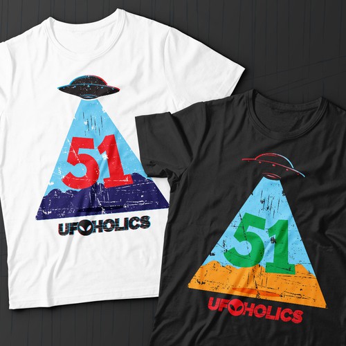 Alien t-shirt with the title 'UFOholic'