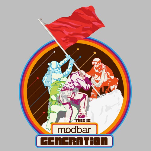 Typography artwork with the title 'Modbar Generation'