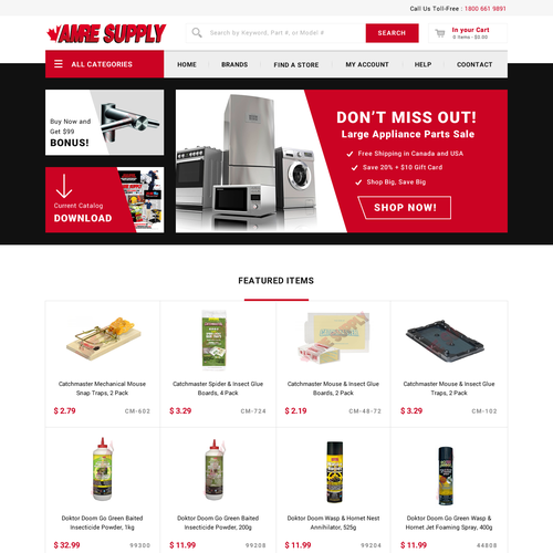Ecommerce website with the title 'eCommerce website'