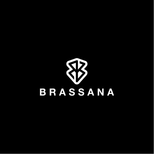 Trading logo with the title 'Brassana Logo Design'