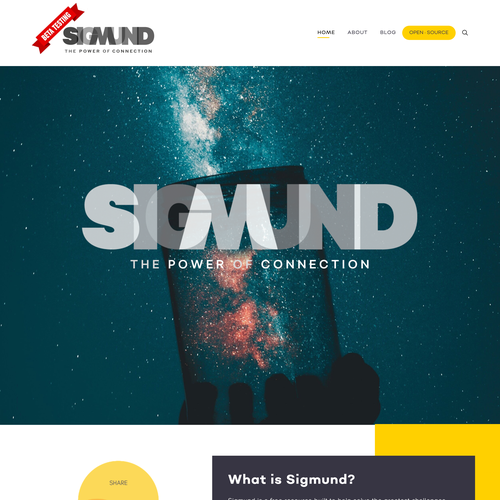 SEO design with the title 'Sigmund Modern Professional Design'