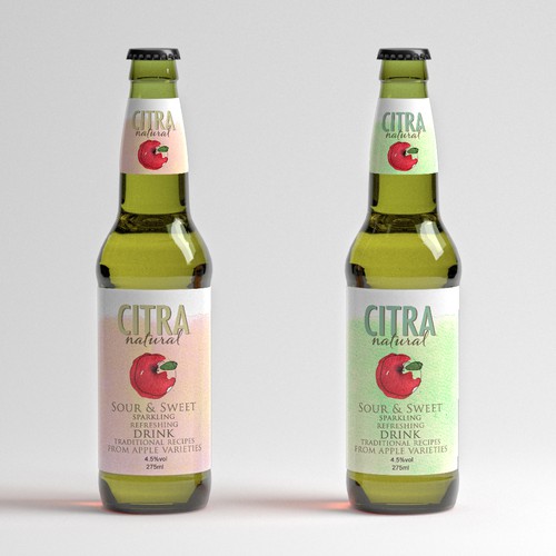 Apple cider label with the title 'Citra - Apple Cider'