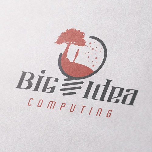 Bulb brand with the title 'Logo Concept for Advertising Agency'