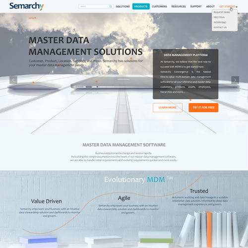 Database design with the title 'Database management'