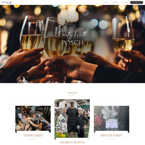 Event website with the title 'Events Organizing'