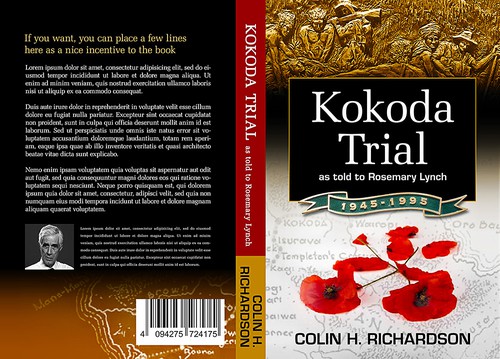 Creative book cover with the title 'Design a book cover for a WWII vet memoir'