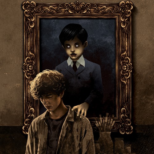 Book cover with the title 'Book cover illustration'